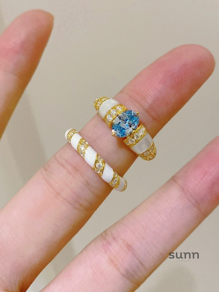 Kaliah Glaze Stackable Ring [CLFP77NE]