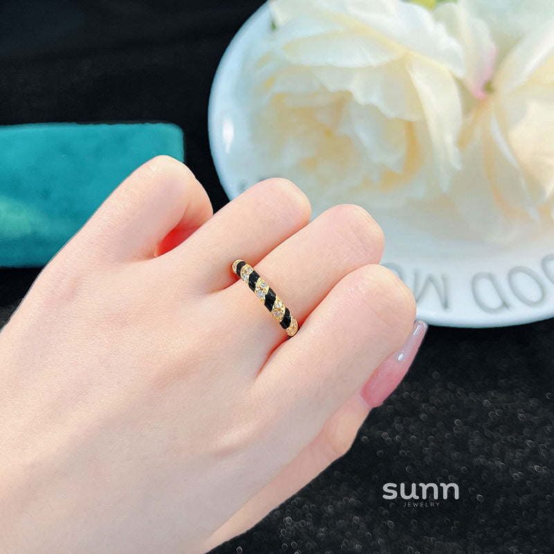 Kaliah Glaze Stackable Ring [AHZZBXI7]