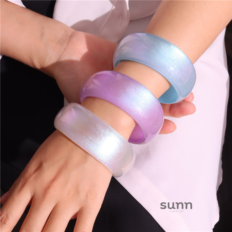 Kalilah Glitter Resin Bangle [978CZXTO]