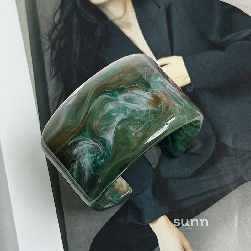 Kalilah Oil Painting Cuff Bracelet [5FK5XKH8]