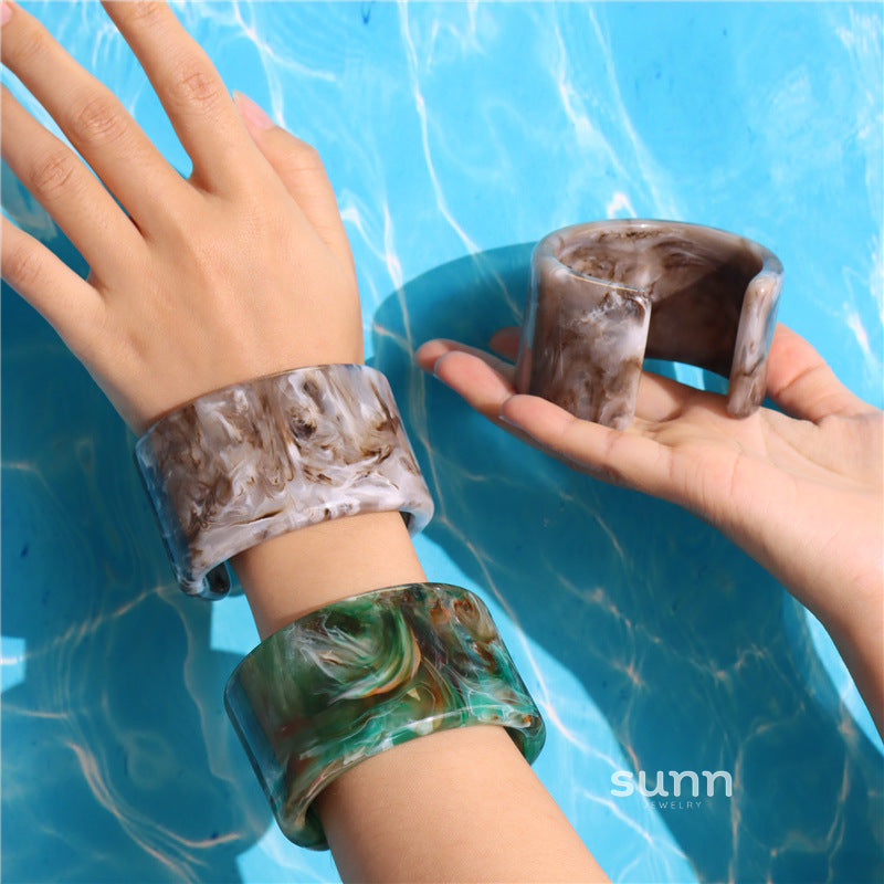 Kalilah Oil Painting Cuff Bracelet [FHJTXS3T]