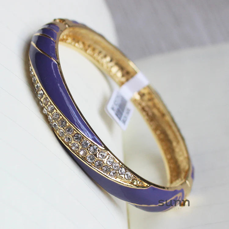 Kalina Enamel Cuff Bracelet
