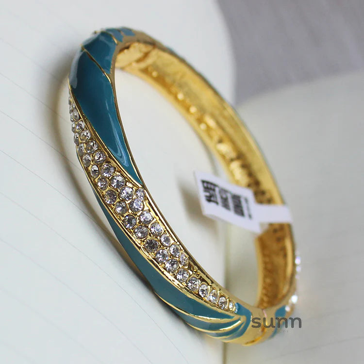 Kalina Enamel Cuff Bracelet