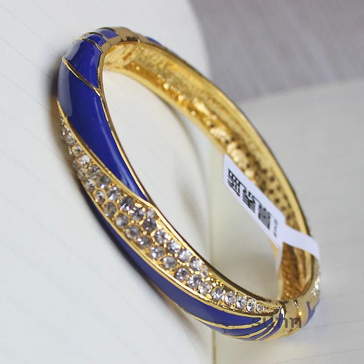 Kalina Enamel Cuff Bracelet