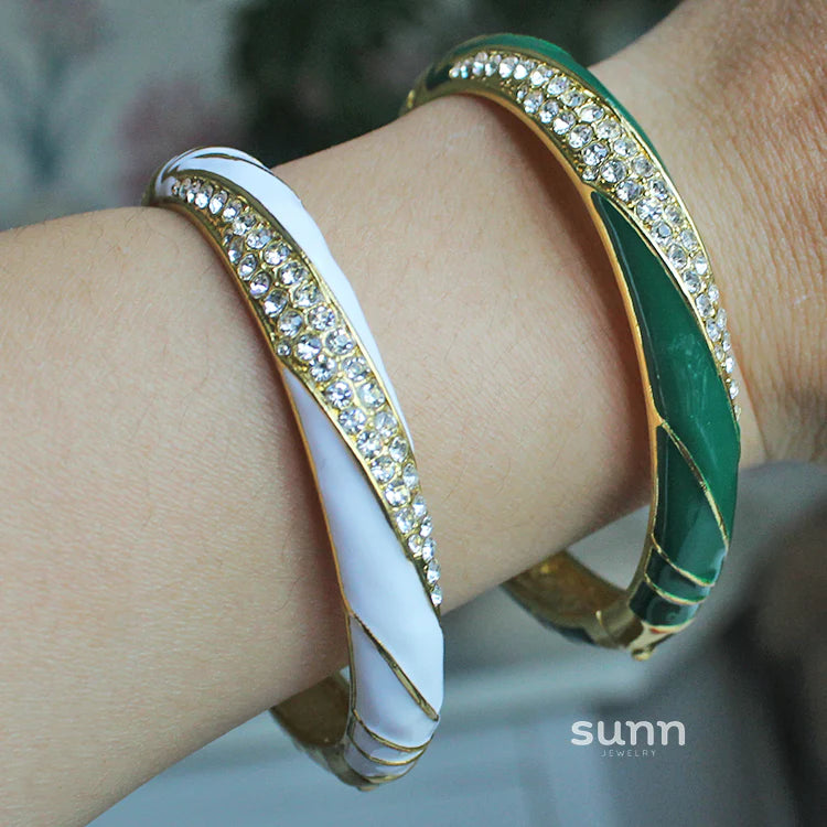 Kalina Enamel Cuff Bracelet