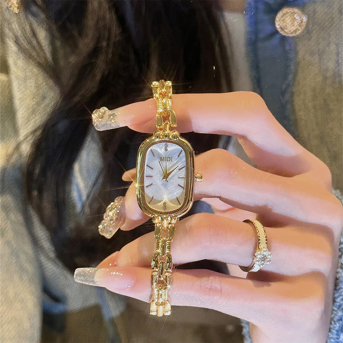 Kalise Mother-of-Pearl Bracelet Watch [5JL80D1K]