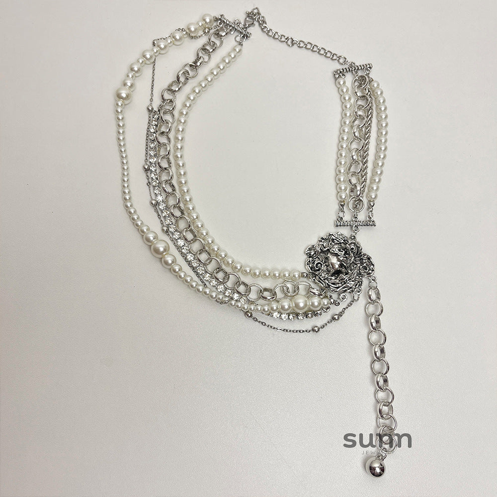 Kalise Multi-Layered Pearl Necklace [JP1OFSUG]