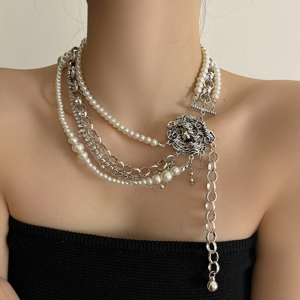 Kalise Multi-Layered Pearl Necklace [VIHMVWWG]