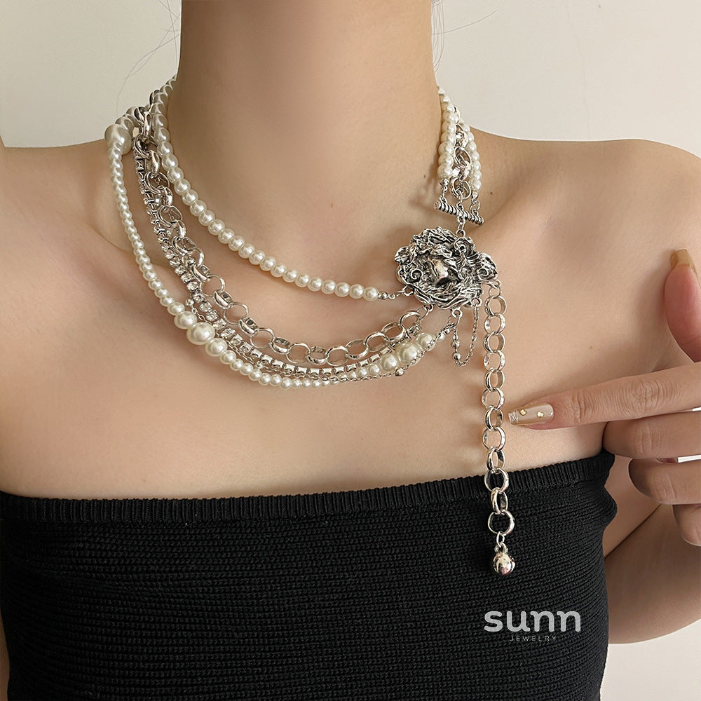 Kalise Multi-Layered Pearl Necklace [VIHMVWWG]