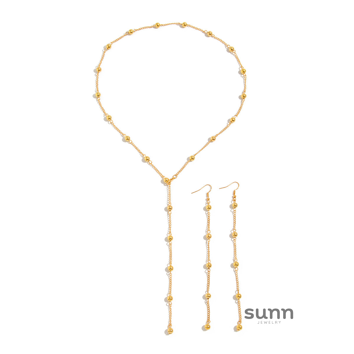 Kalista Gothic Beaded Cross Necklace [4OQ0R991]