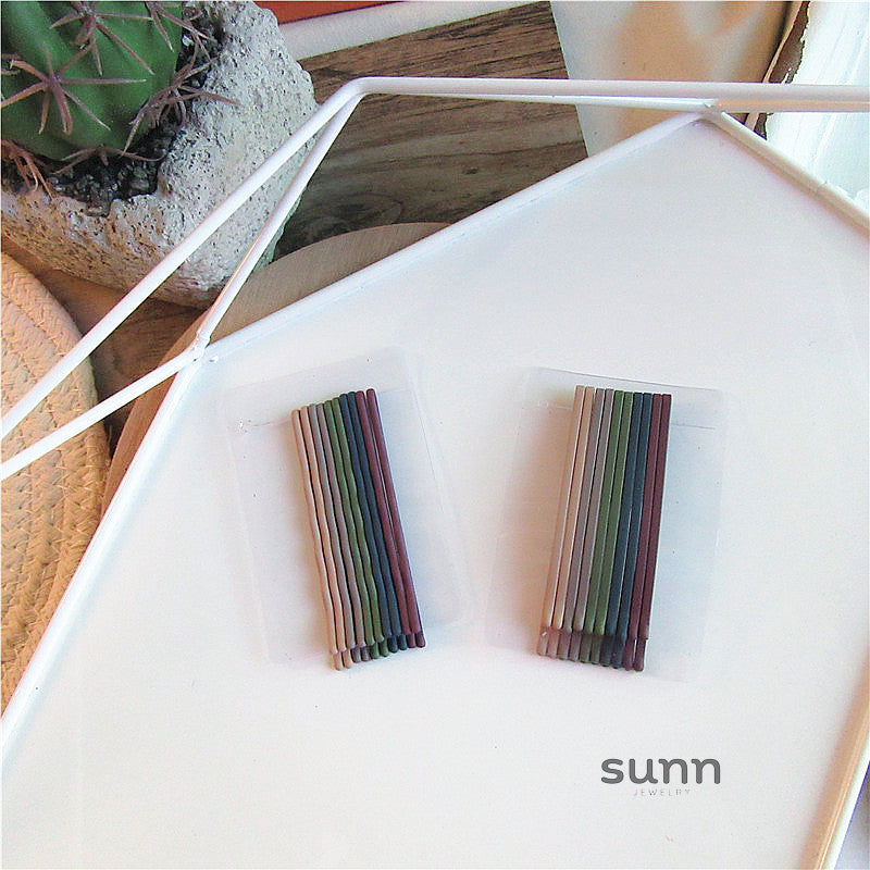 Kaliya Frosted Barrette Clips [73KWJWNM]