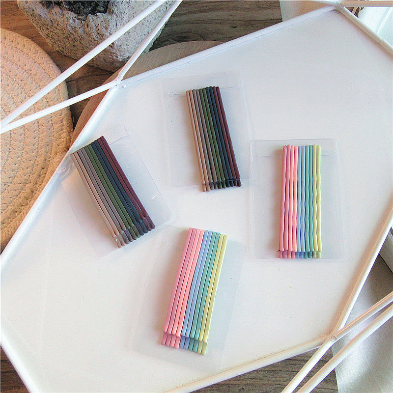 Kaliya Frosted Barrette Clips [QOH3TT0Y]