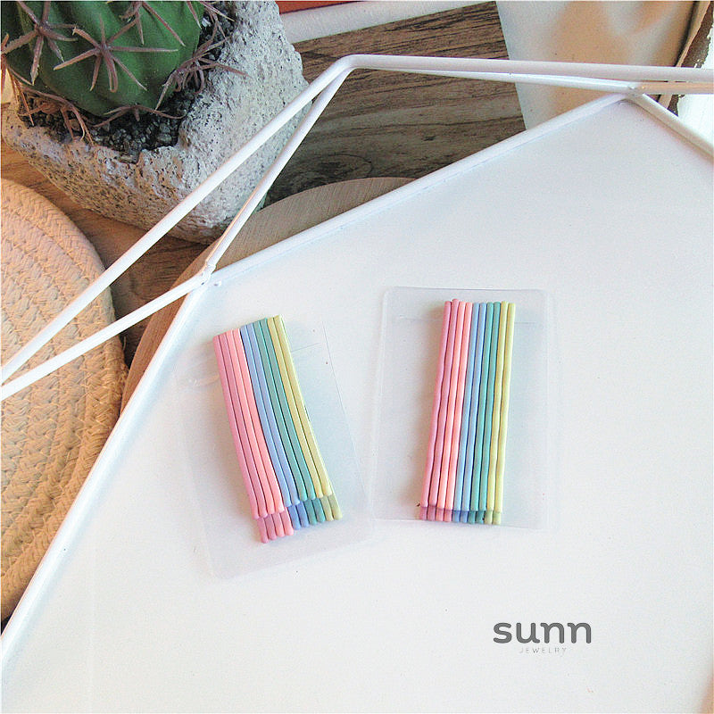 Kaliya Frosted Barrette Clips [A95676S2]