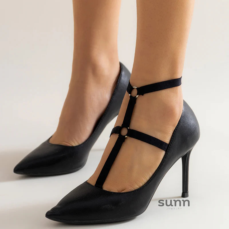 Kallie Elastic Strap Anklet