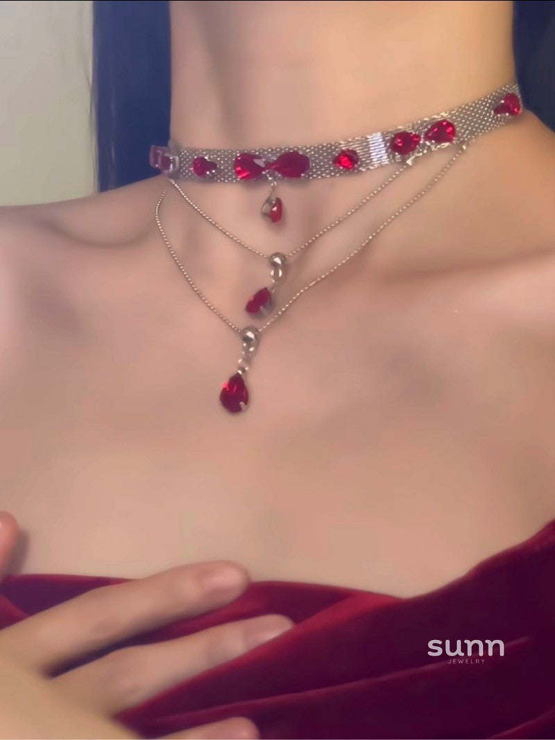 Kalyn Layered Zircon Necklace [YKCS6CYZ]