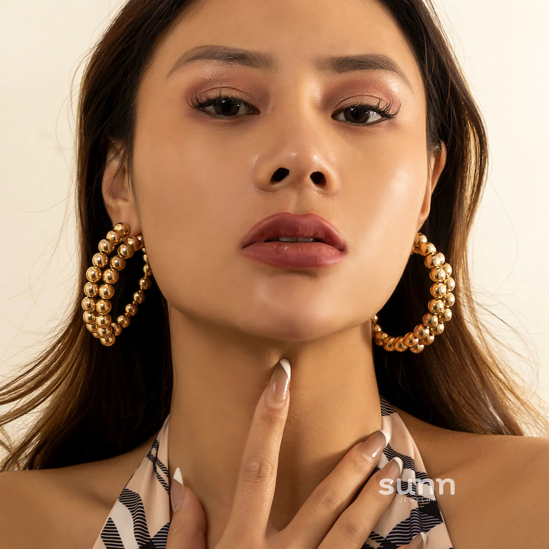 Kalyn Statement Hoop Earrings