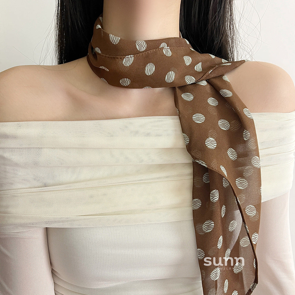 Kalynn Polka Dot Neck Scarf [HEY8JKRL]