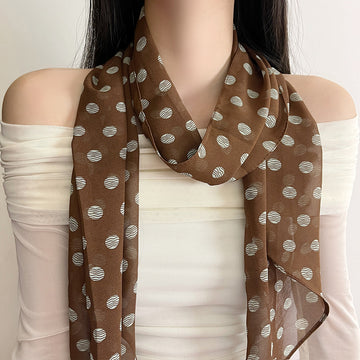 Kalynn Polka Dot Neck Scarf [HEY8JKRL]