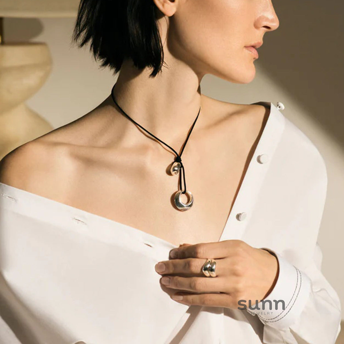 Kamaiyah Irregular Hollow Necklace [BI5JIPKJ]