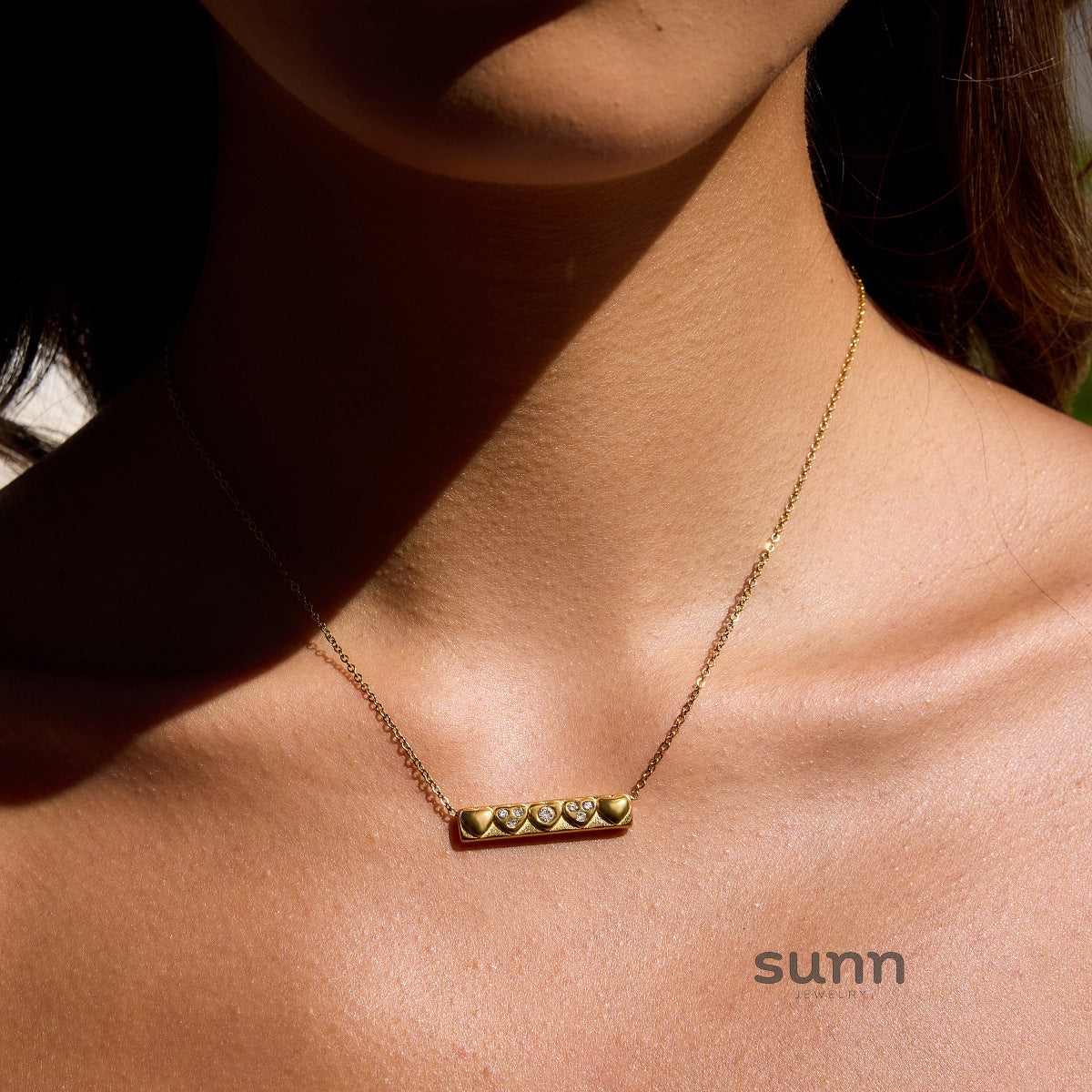 Kamarie Titanium Steel Heart Necklace [1WPY0LHO]