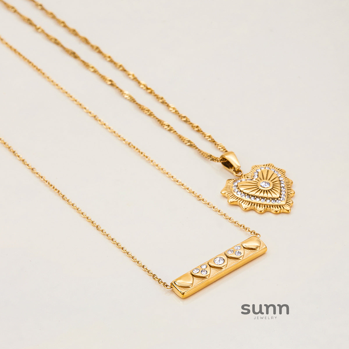 Kamarie Titanium Steel Heart Necklace [UVTCEX6B]