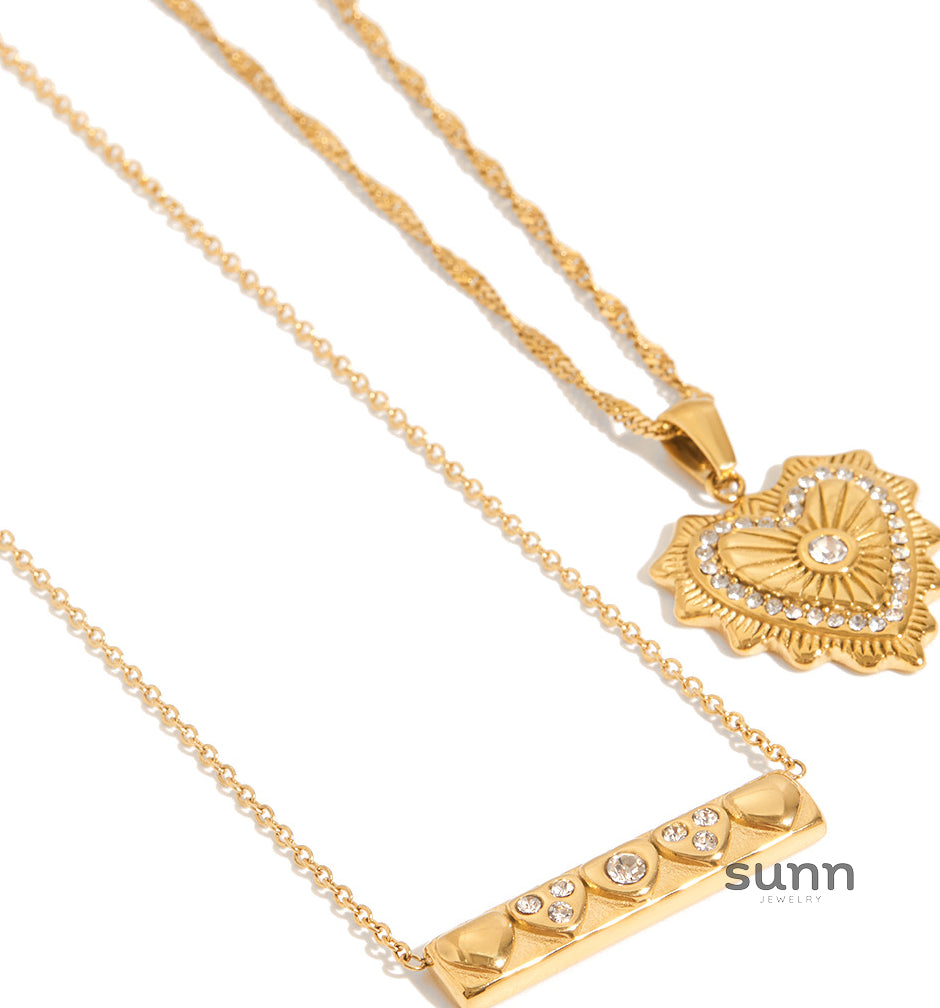 Kamarie Titanium Steel Heart Necklace [BJK8CDMQ]