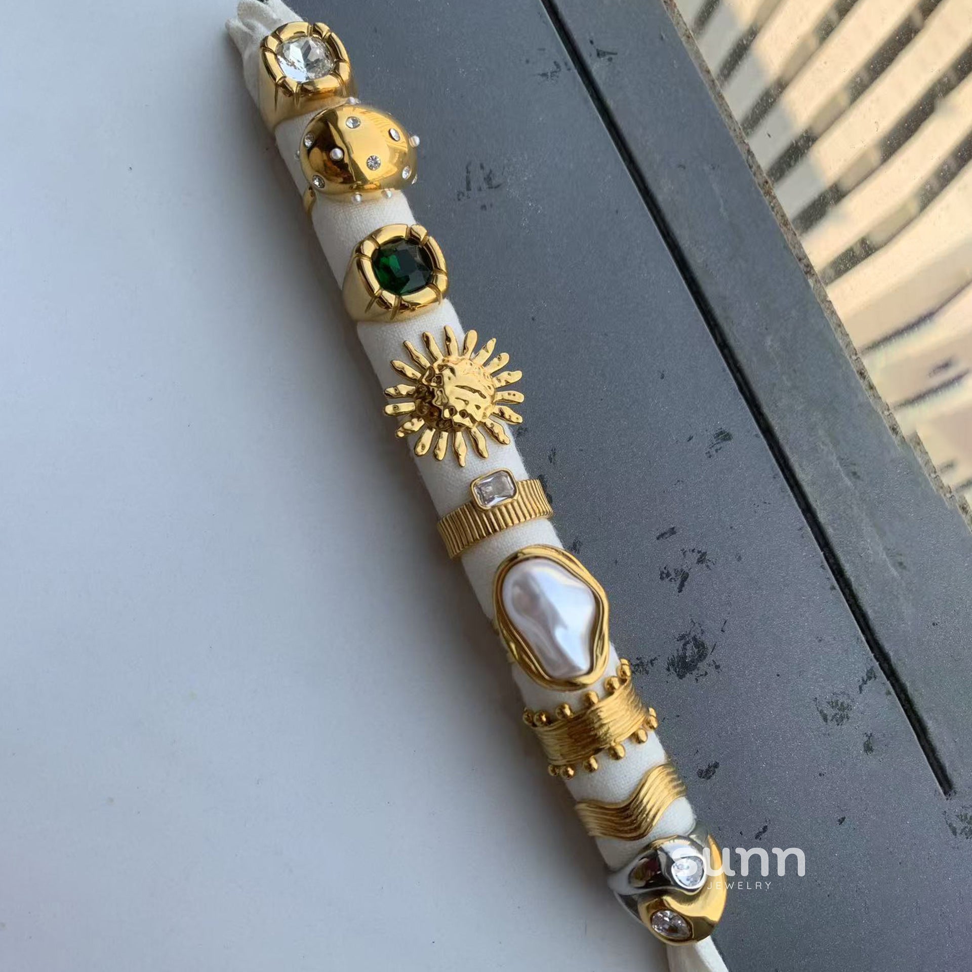 Kameryn Pearl Zirconia Rings [6S80MD79]