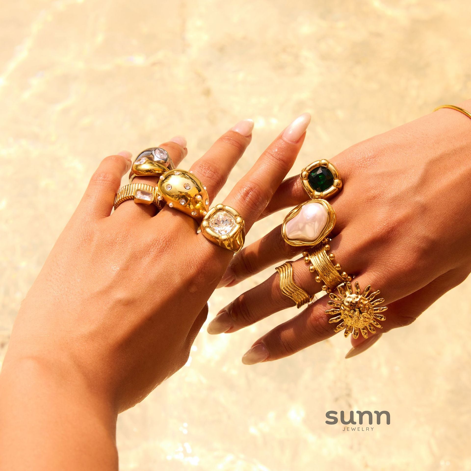 Kameryn Pearl Zirconia Rings [POQ7LZKZ]