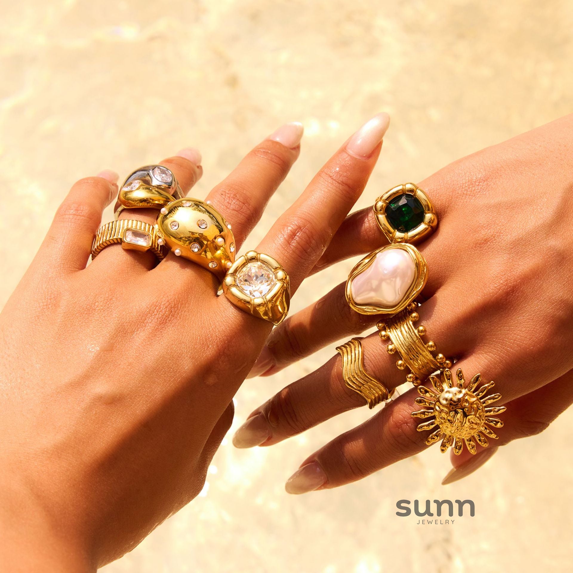 Kameryn Pearl Zirconia Rings [FGJVB0IU]