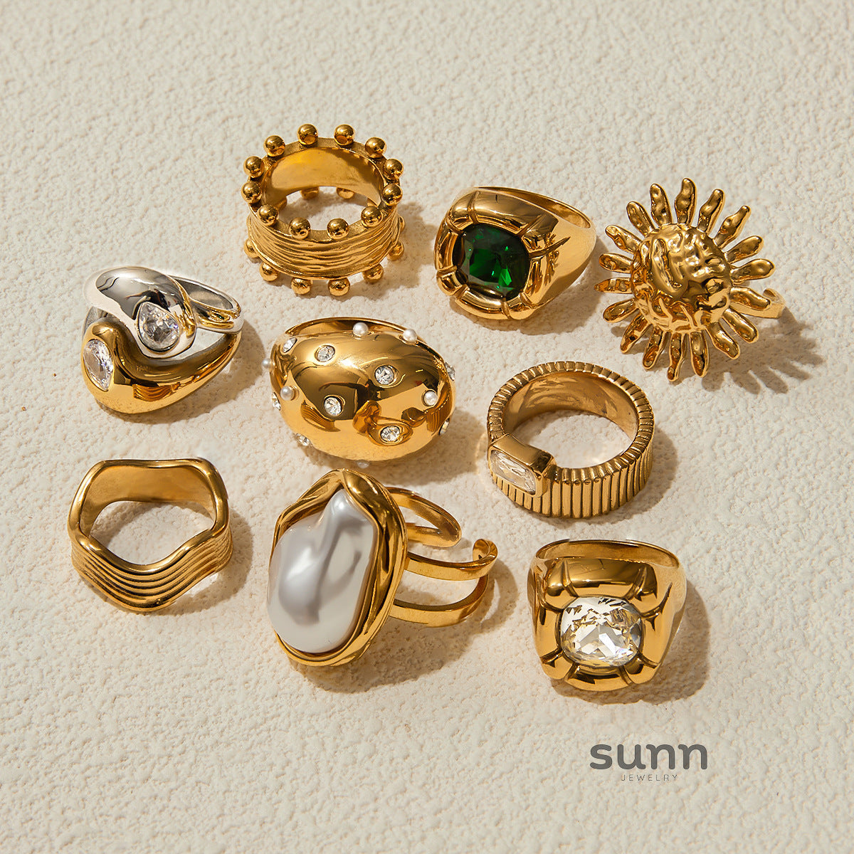 Kameryn Pearl Zirconia Rings [9NHTSRI8]