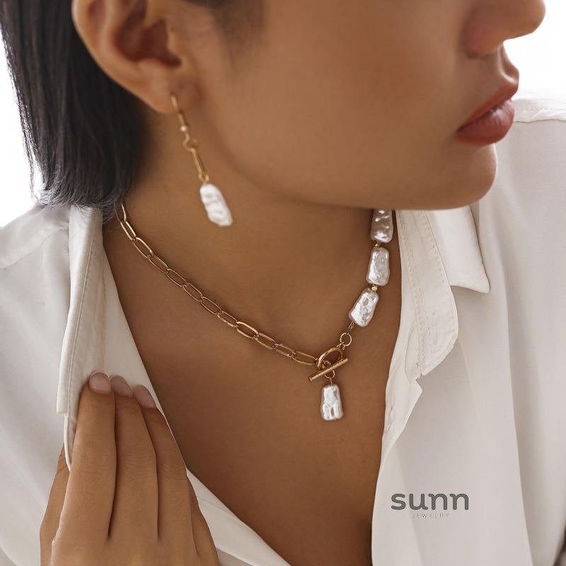 Kamilah Baroque Pearl Jewelry Set [O0ESY1BS]