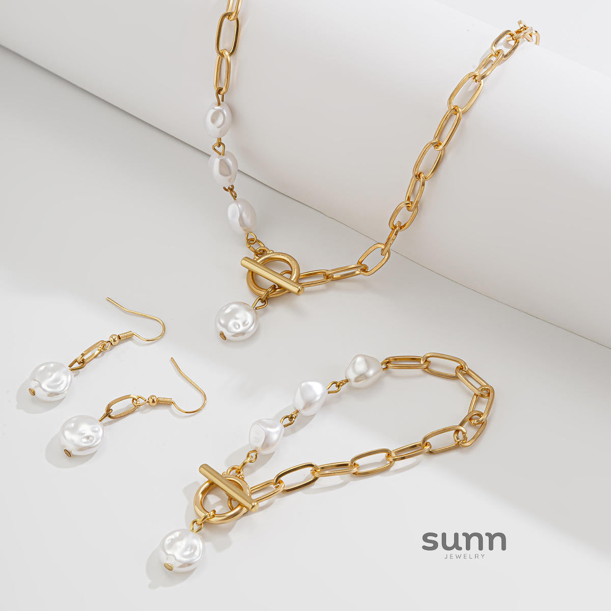 Kamilah Baroque Pearl Jewelry Set [AUYTV43O]