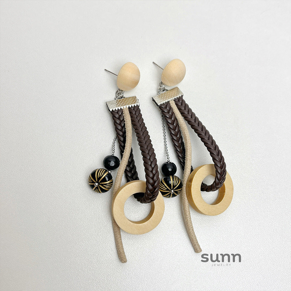 Kamira Braided Tassel Earrings [0O4RO7VJ]