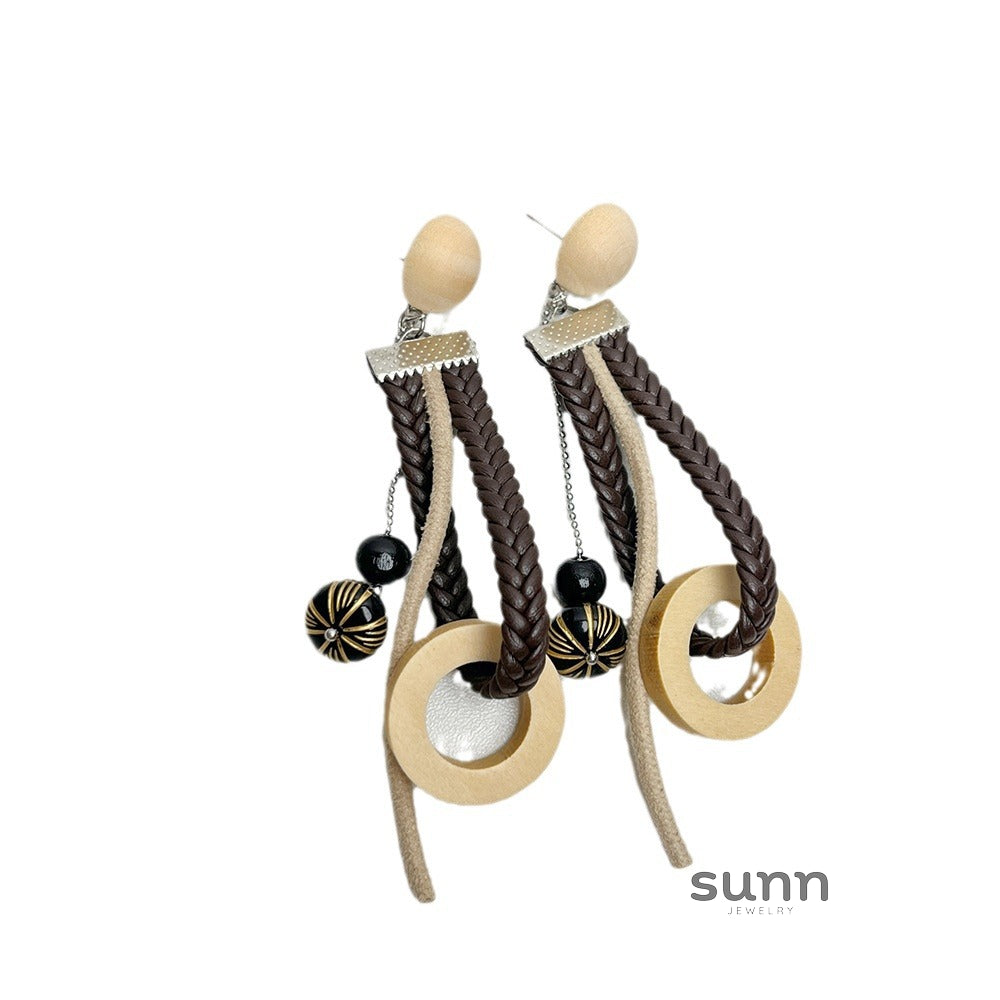 Kamira Braided Tassel Earrings [MDPNGK8A]