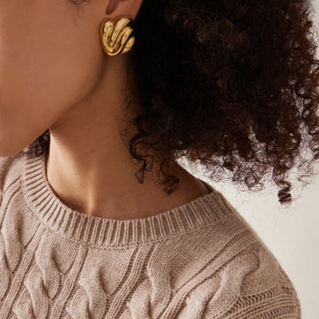 Kamiyah Sculptural Asymmetric Studs [J4GF538M]