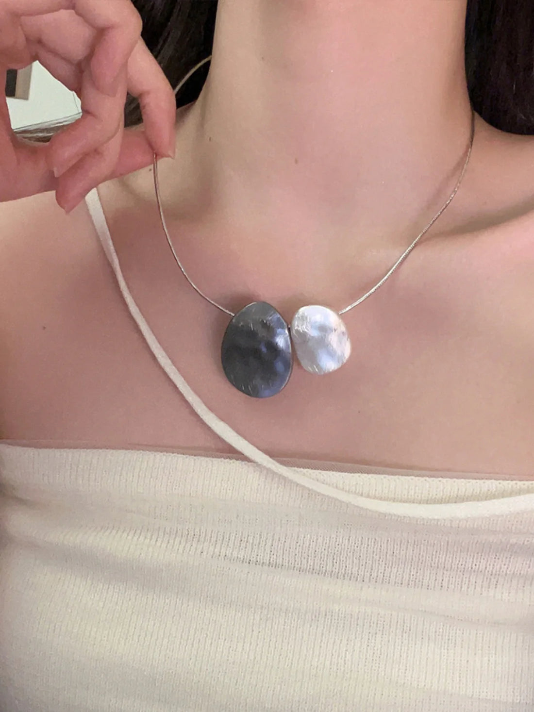 Kamryn Brushed Snake Necklace