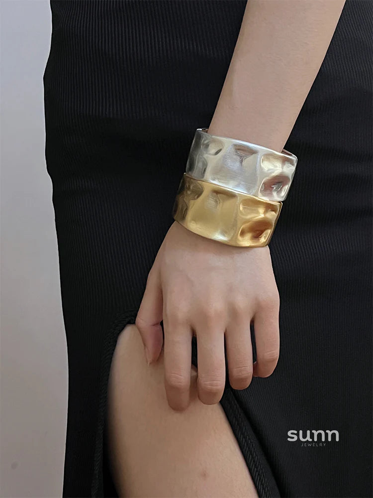 Kamryn Wide Metal Arm Cuff