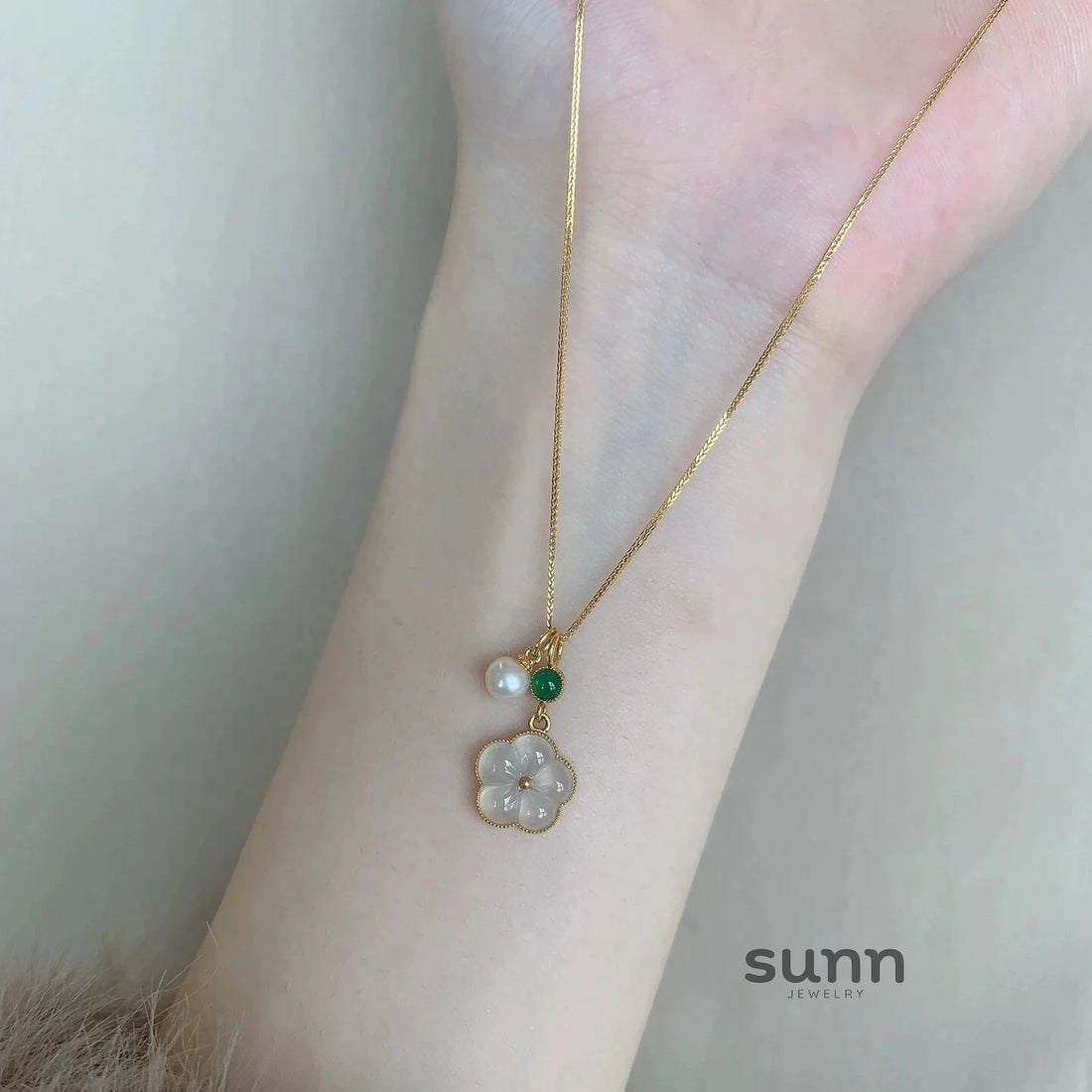 Kamrynn Pearl Prosperity Necklace
