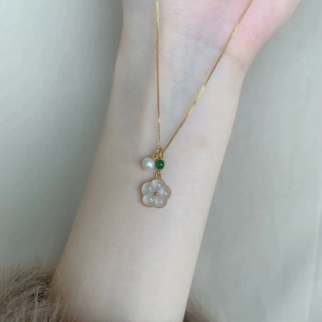Kamrynn Pearl Prosperity Necklace