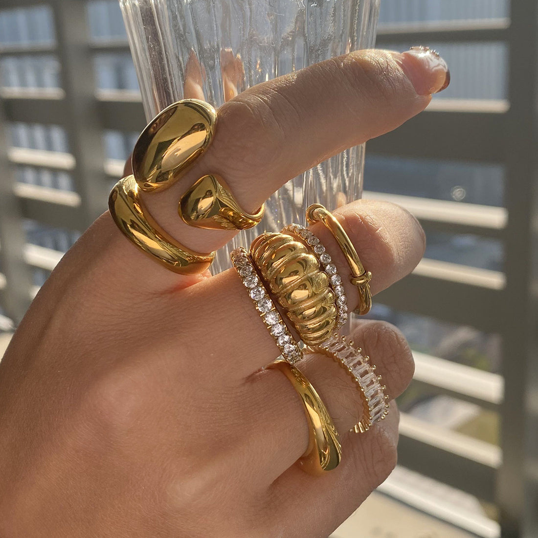 Kamrynn Zircon Stainless Rings [CD0LYJG7]