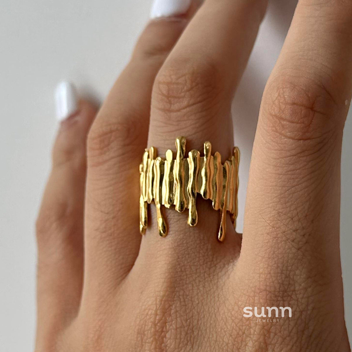 Kamyla Sculpted Open Ring [YO9OD5U6]