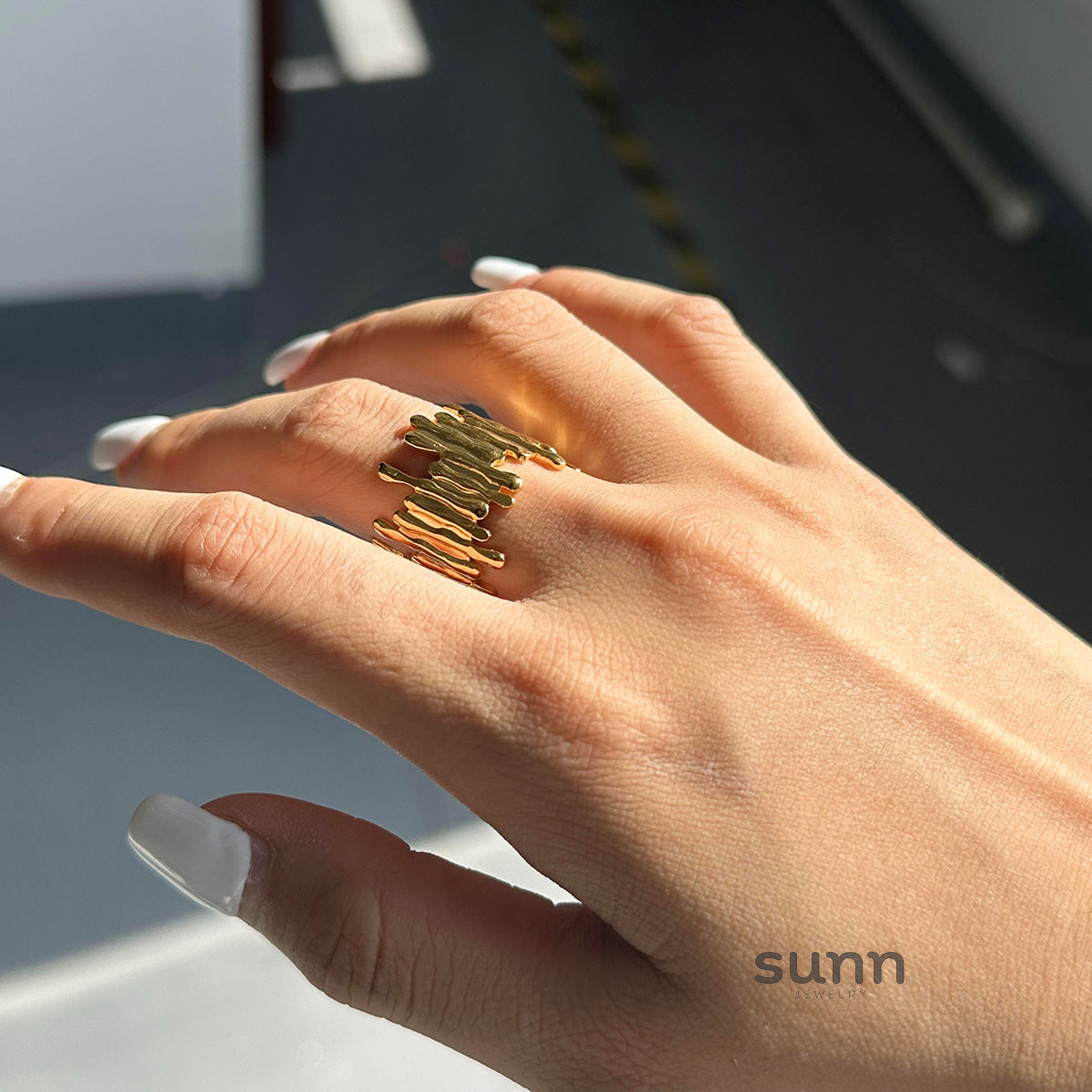 Kamyla Sculpted Open Ring [6WUDOB5M]