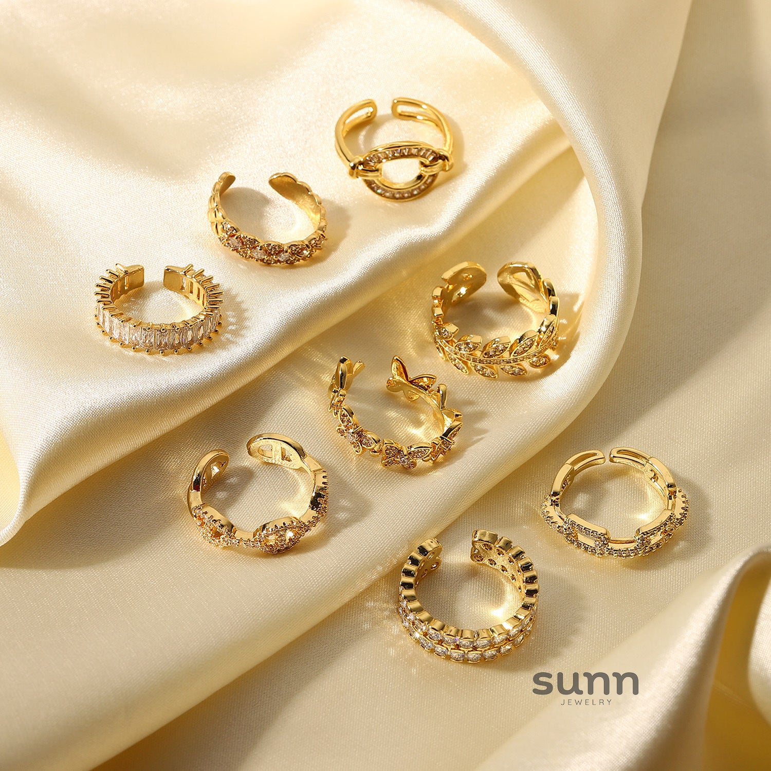 Kara Dainty Open Ring [W6XX7YHS]