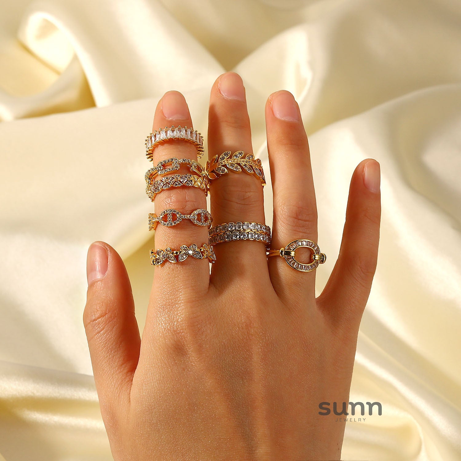 Kara Dainty Open Ring [X5ZCLPQO]