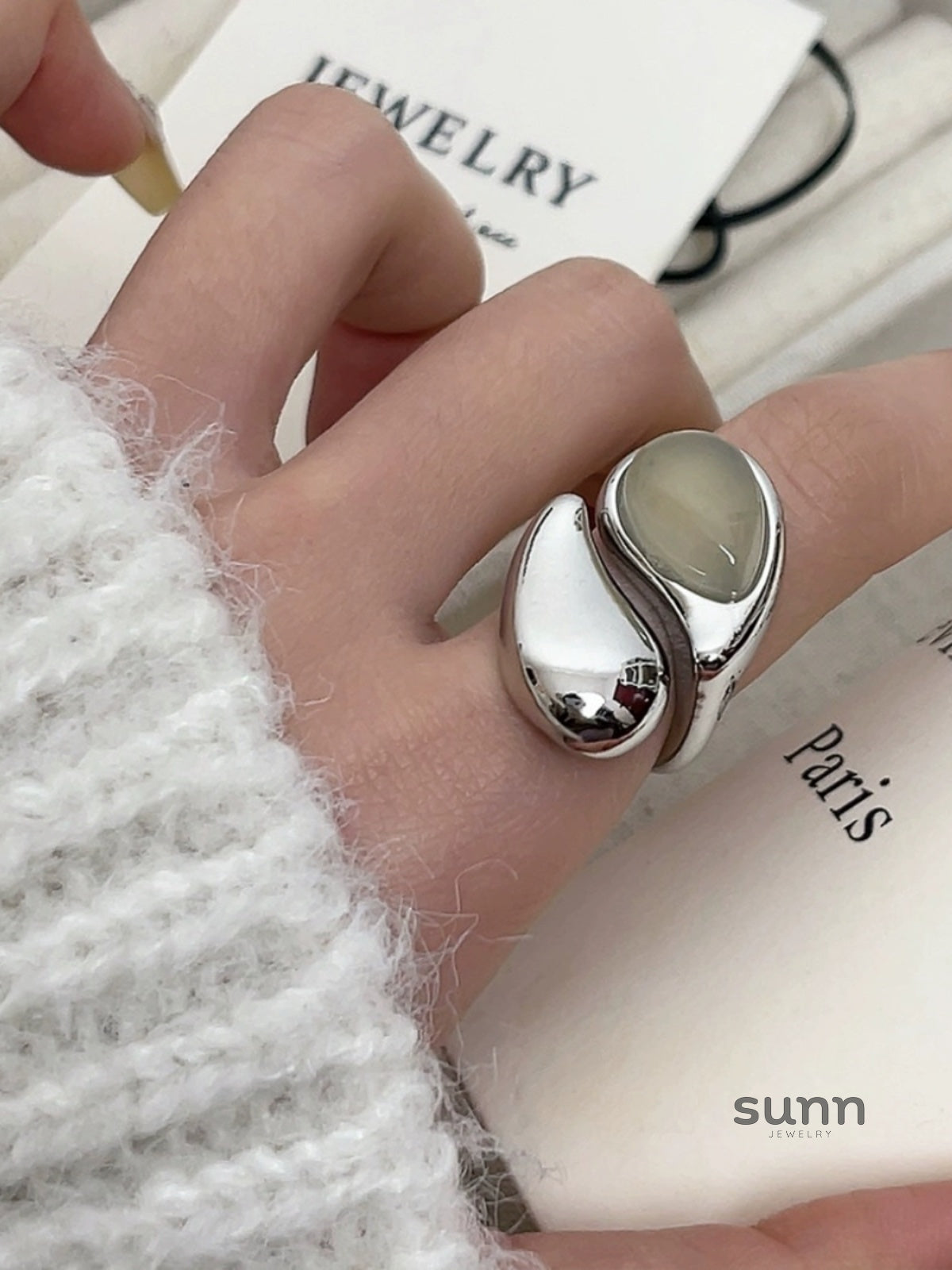 Karalynn Waterdrop Statement Ring [3PFIC7VW]