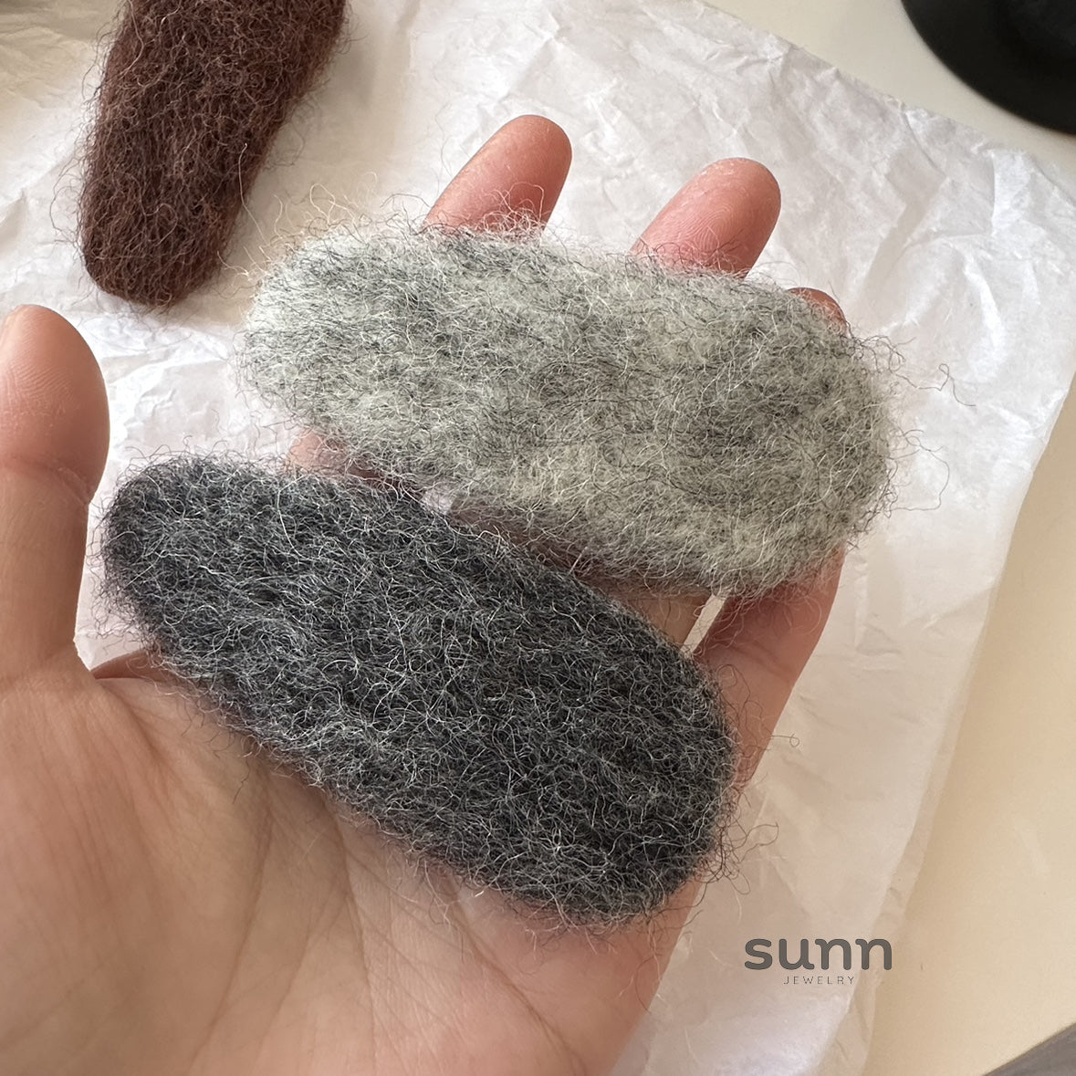 Karalynn Woolen Waterdrop Hair Clip [4RK0J5IM]