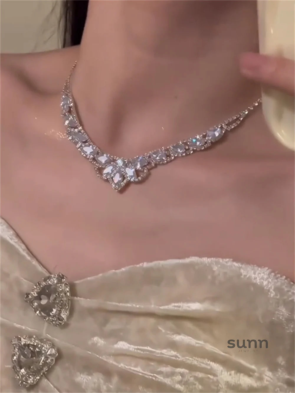 Kareena Crystal Necklace Set