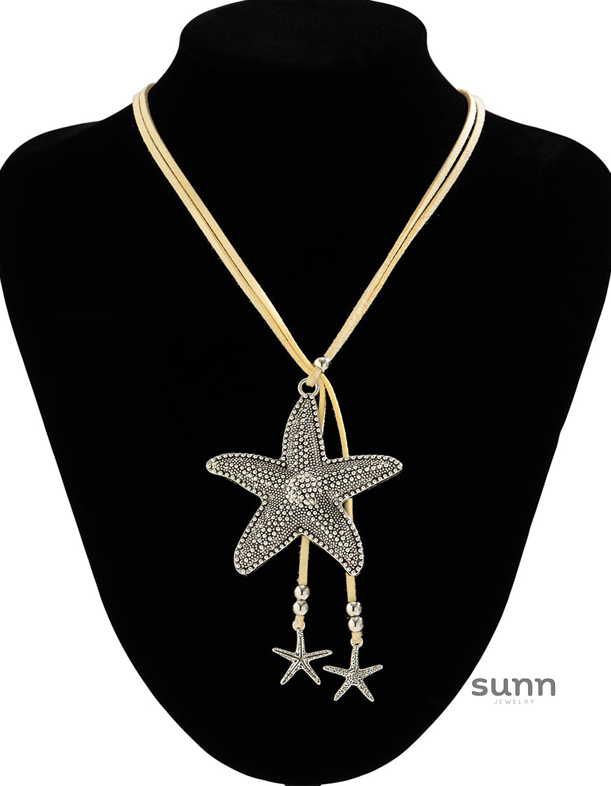 Kari Layered Starfish Necklace [MAF6XW5Y]