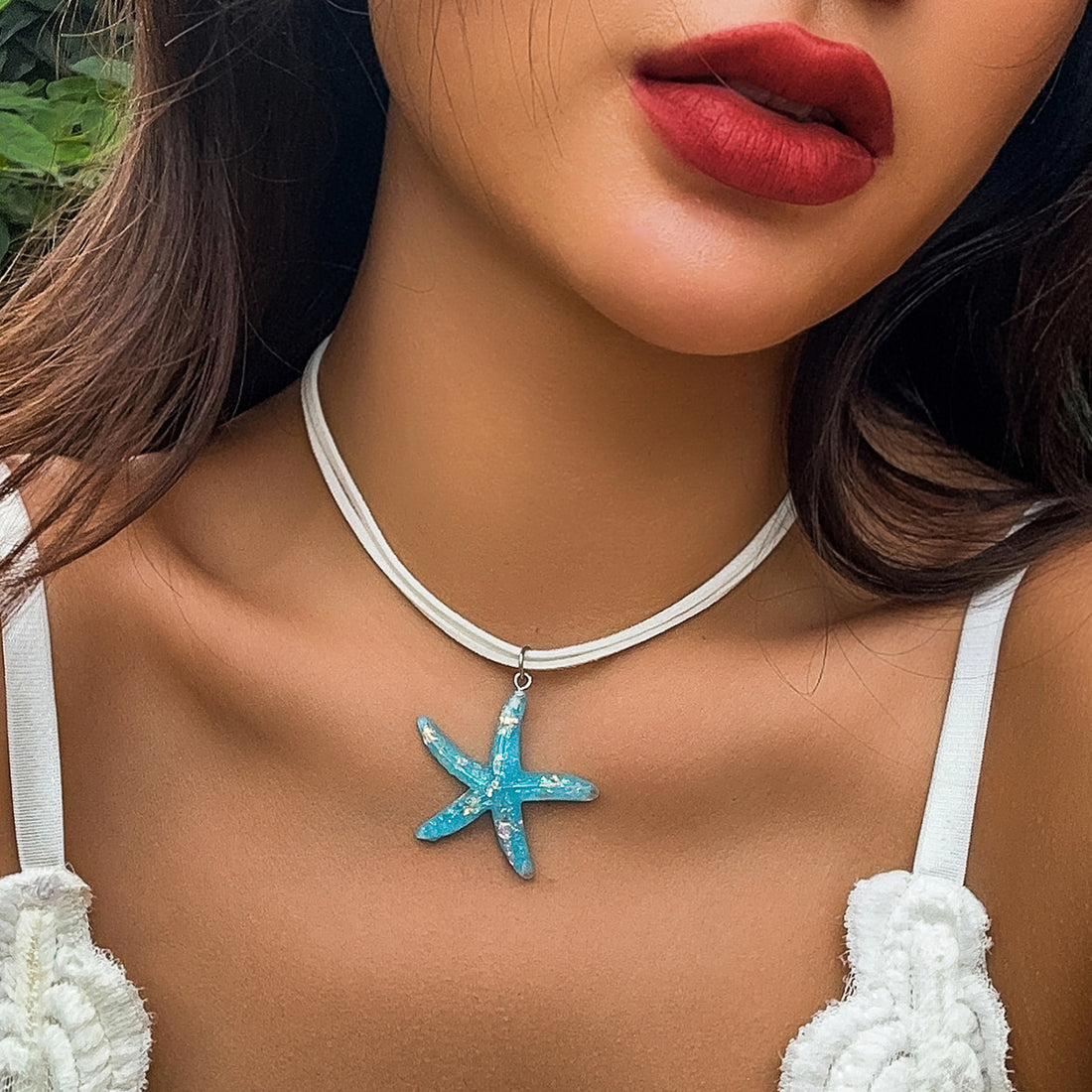 Kari Layered Starfish Necklace [E7T3K8ZR]