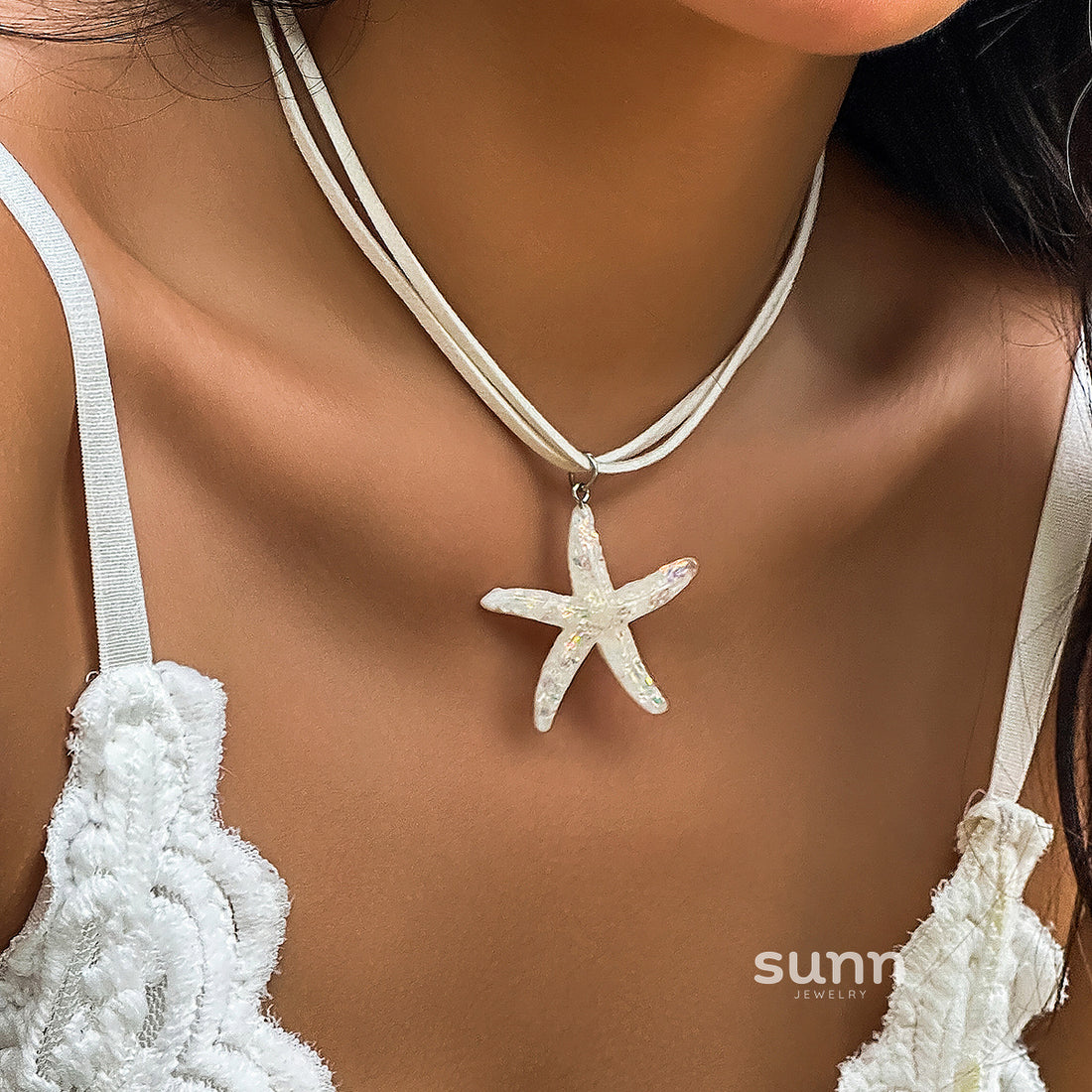 Kari Layered Starfish Necklace [E7T3K8ZR]